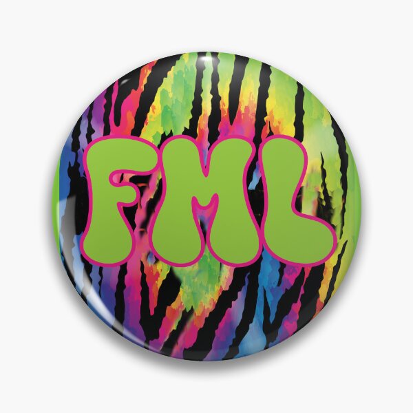 Item preview, FML Funny Sarcastic F my Life with Tie Dye Tiger Pattern designed and sold by JoyOfHopeStore.