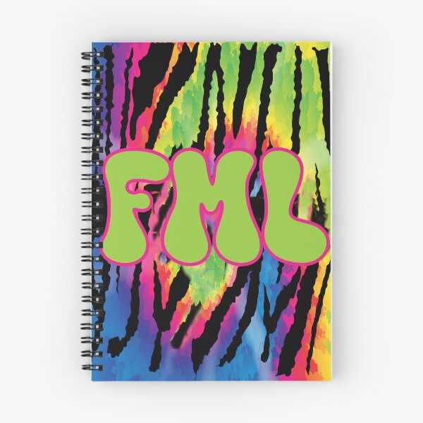 Item preview, FML Funny Sarcastic F my Life with Tie Dye Tiger Pattern designed and sold by JoyOfHopeStore.