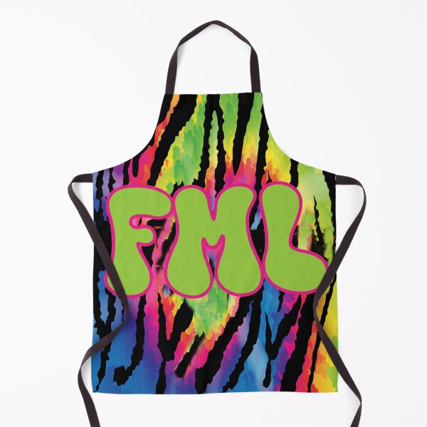 Item preview, FML Funny Sarcastic F my Life with Tie Dye Tiger Pattern designed and sold by JoyOfHopeStore.