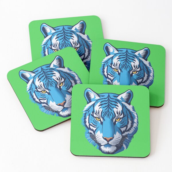 Item preview, cute blue tiger designed and sold by KOKOTART.