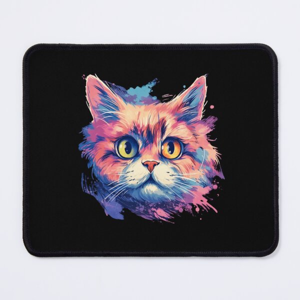 Item preview, Whiskered Charm: Watercolor Cat Face Delight designed and sold by Moon Valley Emporium.