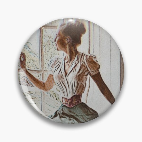 Item preview, Marjorie 1940s woman looking out the window (Colour) designed and sold by HONDTangled.