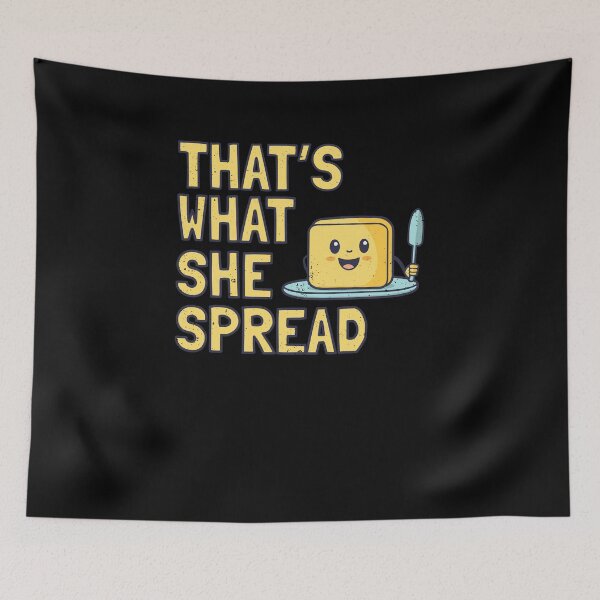 Item preview, Butter Pun That's What She Spread designed and sold by elderberry.