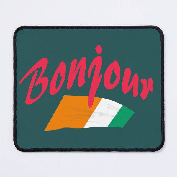 Item preview, Bonjour (hello in French) - Ivory Coast Flag designed and sold by lobodelnoir.