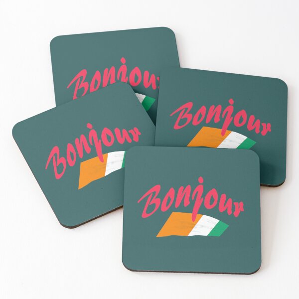 Item preview, Bonjour (hello in French) - Ivory Coast Flag designed and sold by lobodelnoir.