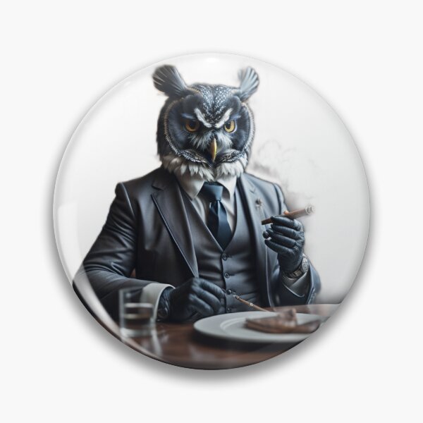 Item preview, Civilized Predator - Owl Boss designed and sold by Humanoid  Jungle.
