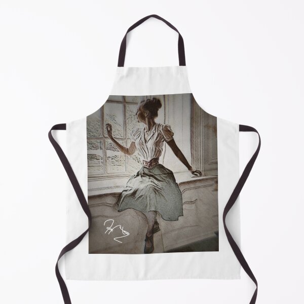 Item preview, Marjorie 1940s Woman Looking Out Window (Faded Color) designed and sold by HONDTangled.