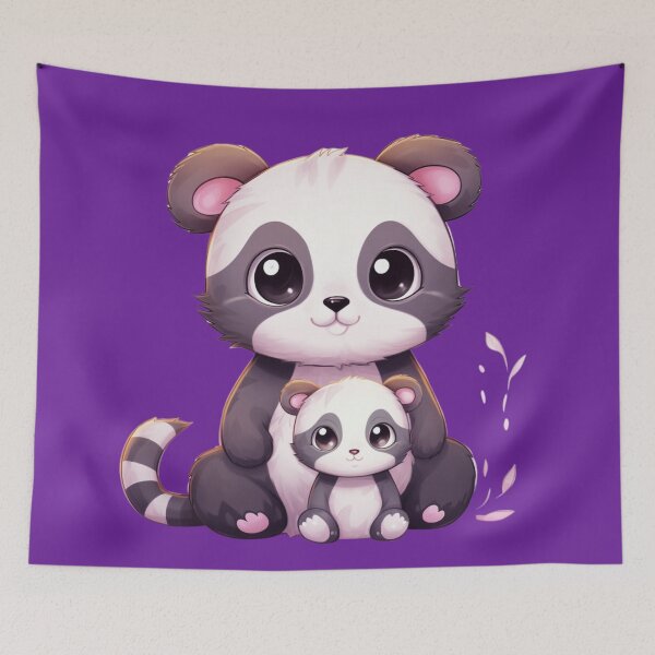 Item preview, Panda and cat Cat friends designed and sold by DigitalPixelize.
