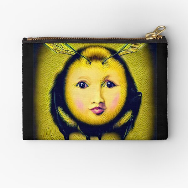Bee Green Zipper Pouch