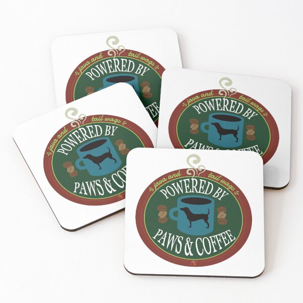 Item preview, Powered by Paws & Coffee designed and sold by ArtDoor54.