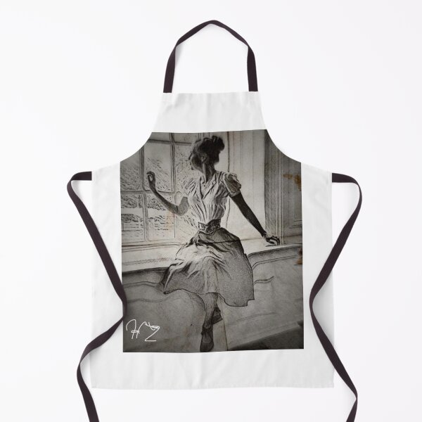 Item preview, Marjorie 1940s Woman Looking Out Window (Black and White) designed and sold by HONDTangled.