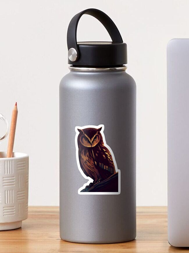 Thumbnail 1 of 3, Sticker, Owls 1 designed and sold by kartedrop.