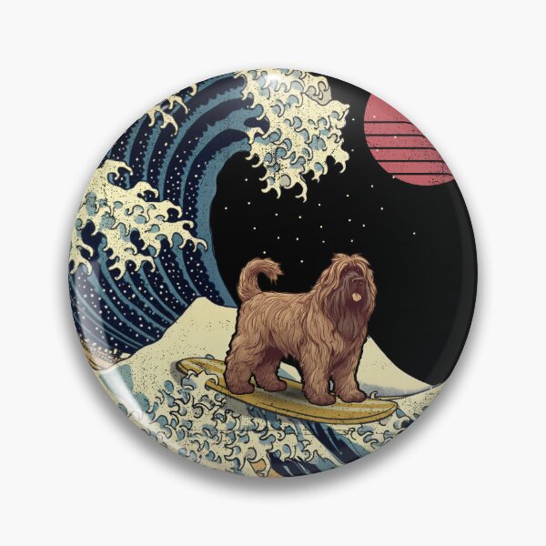 Item preview, Briard Kanagawa Japanese Surfing Wave designed and sold by rafaeltto.