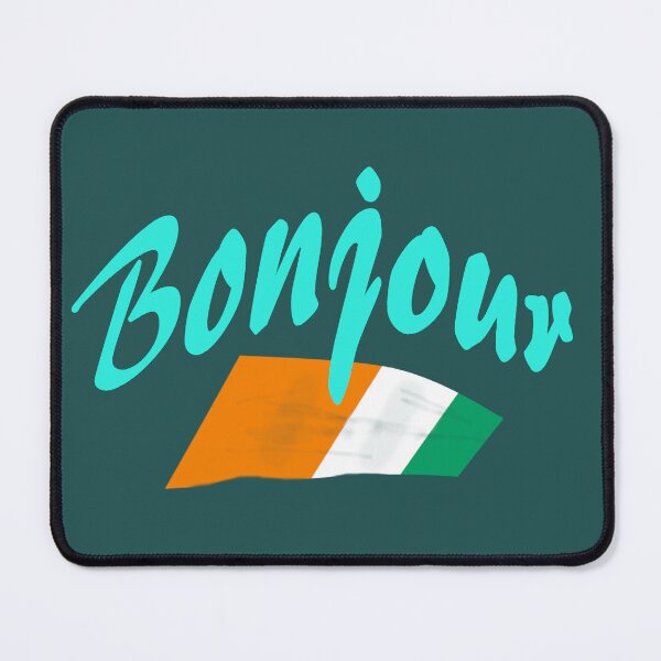 Item preview, Bonjour (hello in French) - Ivory Coast Flag designed and sold by lobodelnoir.