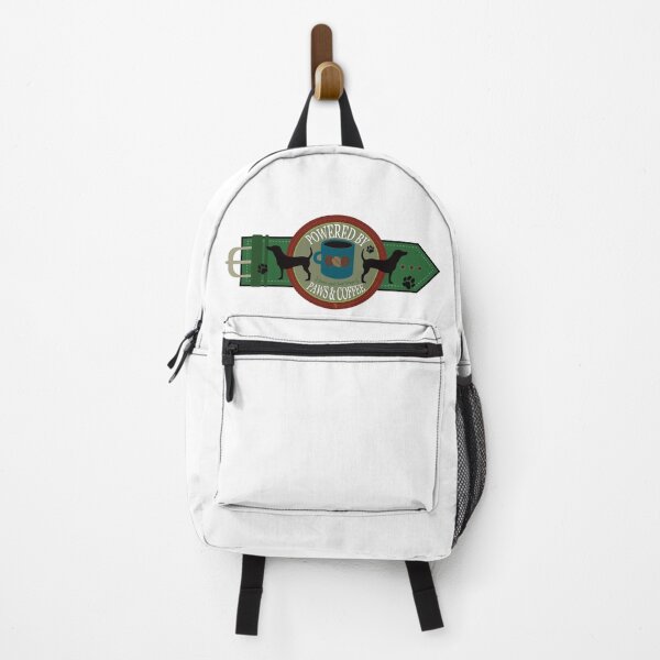 Item preview, Powered by Paws & Coffee with leash designed and sold by ArtDoor54.