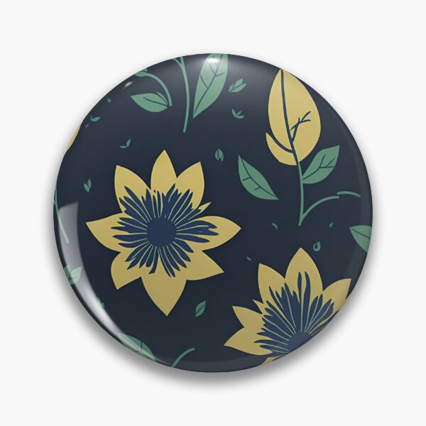 Item preview, yellow flower green leaf pasterl color flower pattern designed and sold by HarshBrown.