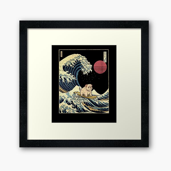 Artikel-Vorschau von Bulldog Kanagawa Japanese Surfing Wave, designt und verkauft von rafaeltto.