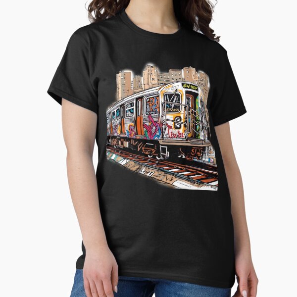 Artikel-Vorschau von NYC-Zug und die Stadt, designt und verkauft von BuildWear.