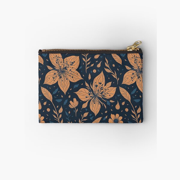 Item preview, orange pastel flower pattern designed and sold by HarshBrown.
