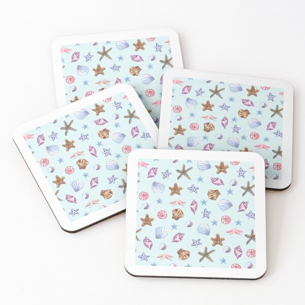Item preview, Watercolor Mixed Tropical Seashells  designed and sold by silviaol.