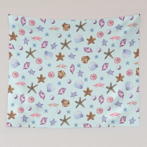 Item preview, Watercolor Mixed Tropical Seashells  designed and sold by silviaol.