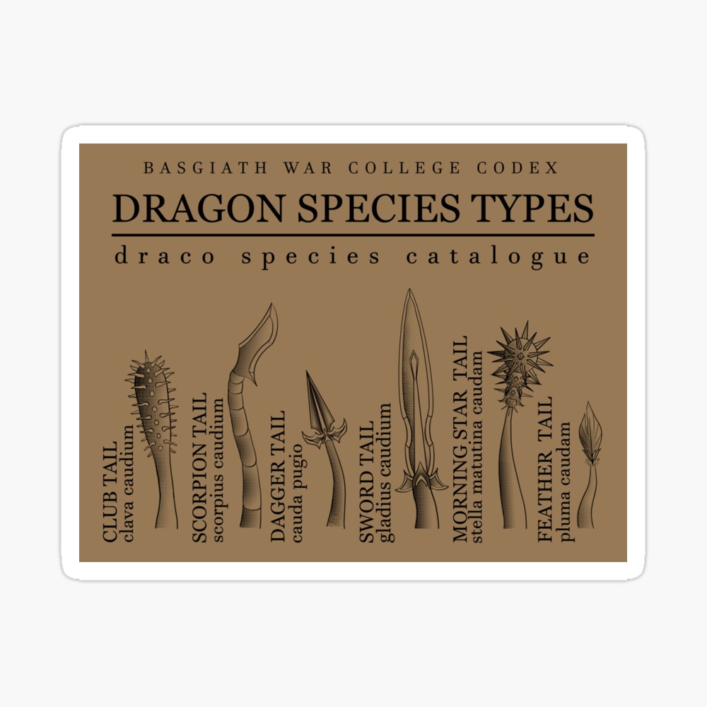 Basgiath War College Dragon Type Chart Greeting Card for Sale by Chelsea  Burnes | Redbubble