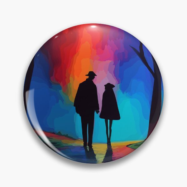 Item preview, A romantic couple strolling at night painting designed and sold by mefirefire.