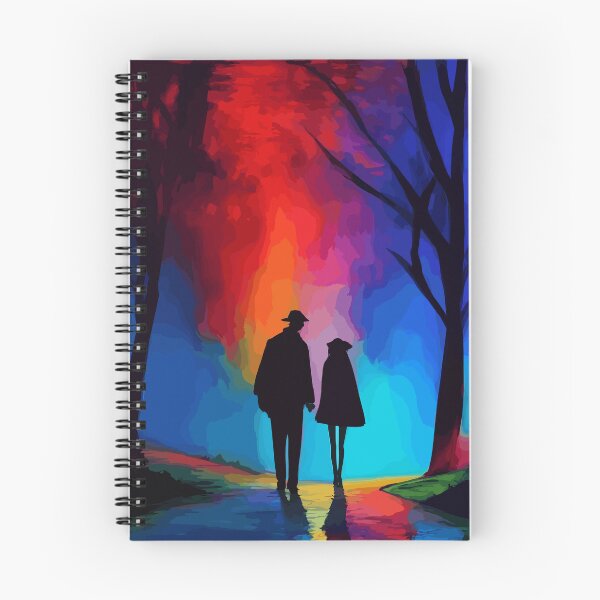 Item preview, A romantic couple strolling at night painting designed and sold by mefirefire.