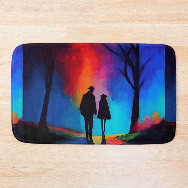 Item preview, A romantic couple strolling at night painting designed and sold by mefirefire.