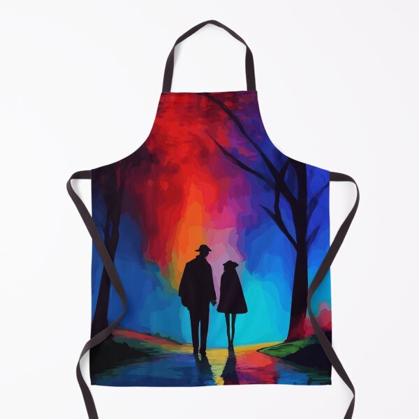 Item preview, A romantic couple strolling at night painting designed and sold by mefirefire.