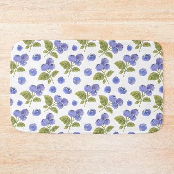 Item preview, Watercolor Blueberry Fruit and Blueberry Leaves  designed and sold by silviaol.
