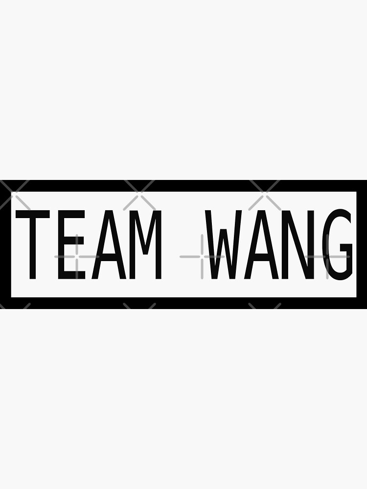 "Team Wang Jackson Wang" Sticker for Sale by redledger Redbubble