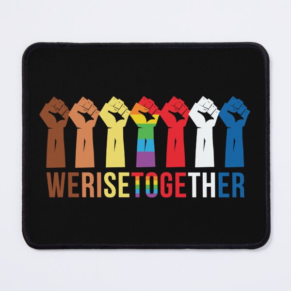 Artikelvorschau, We Rise Together. LGBTQ Pride entworfen und verkauft von Subtle Pride Shop.