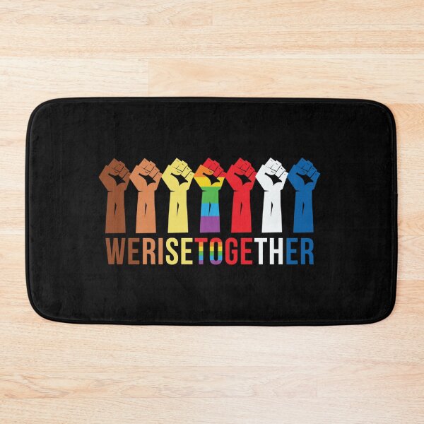 Item preview, We Rise Together. LGBTQ Pride designed and sold by Subtle Pride Shop.