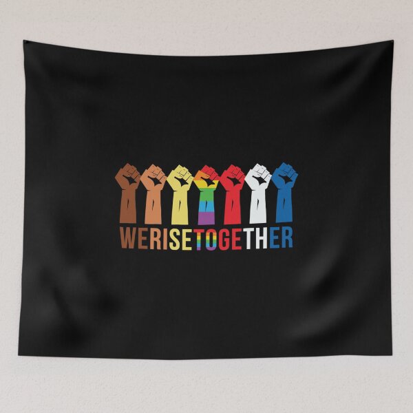 Item preview, We Rise Together. LGBTQ Pride designed and sold by Subtle Pride Shop.