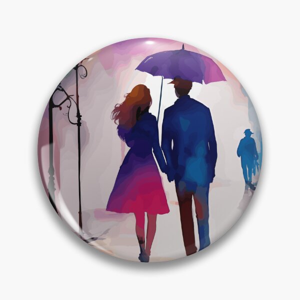 Item preview, A romantic couple strolling at night painting designed and sold by mefirefire.