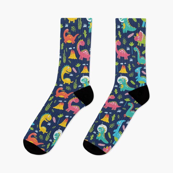 Item preview, Colorful Dinosaur Pattern for Kid Boys and Girls, on Blue designed and sold by sweetbelle.