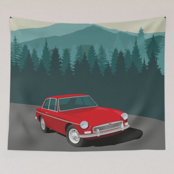 Item preview, MGB GT Post-Card Style Poster designed and sold by NickShirrell.