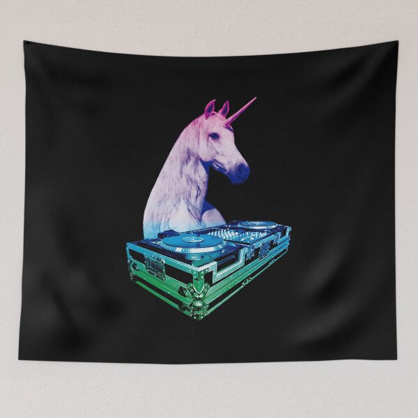 Item preview, DJ Unicorn Rainbow designed and sold by DFerraz.