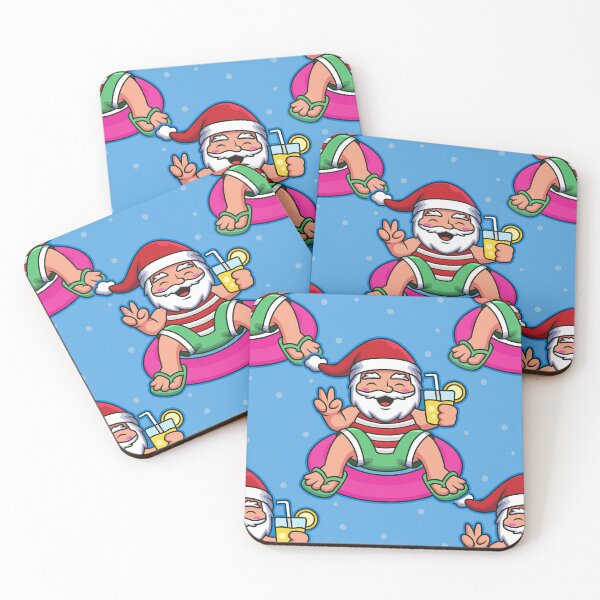 Item preview, pool summer santa funny christmas designed and sold by Gossip Rag.