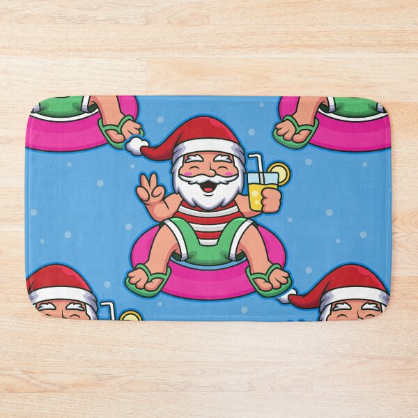 Item preview, pool summer santa funny christmas designed and sold by Gossip Rag.