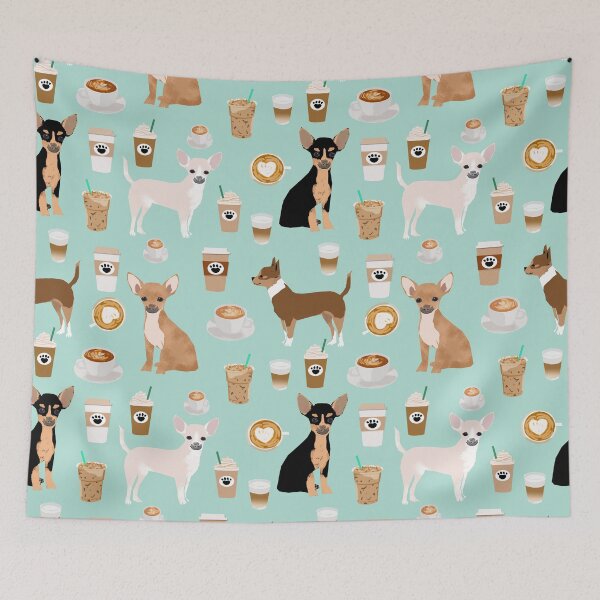 Item preview, Chihuahua dog breed coffee pupuccino dog art chiwawas chihuahuas gifts designed and sold by PetFriendly.