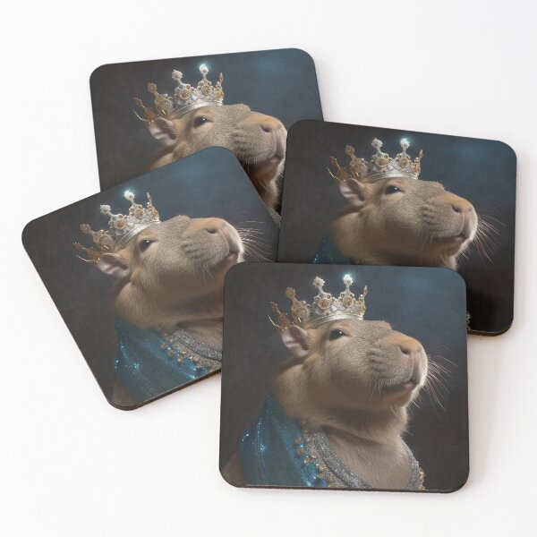 Item preview, Royal Capybara with Crown designed and sold by MythicPrompts.