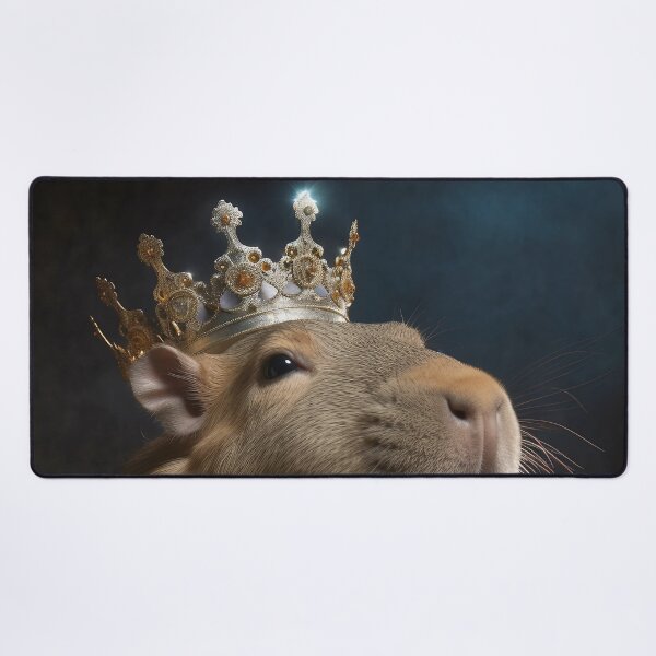 Item preview, Royal Capybara with Crown designed and sold by MythicPrompts.