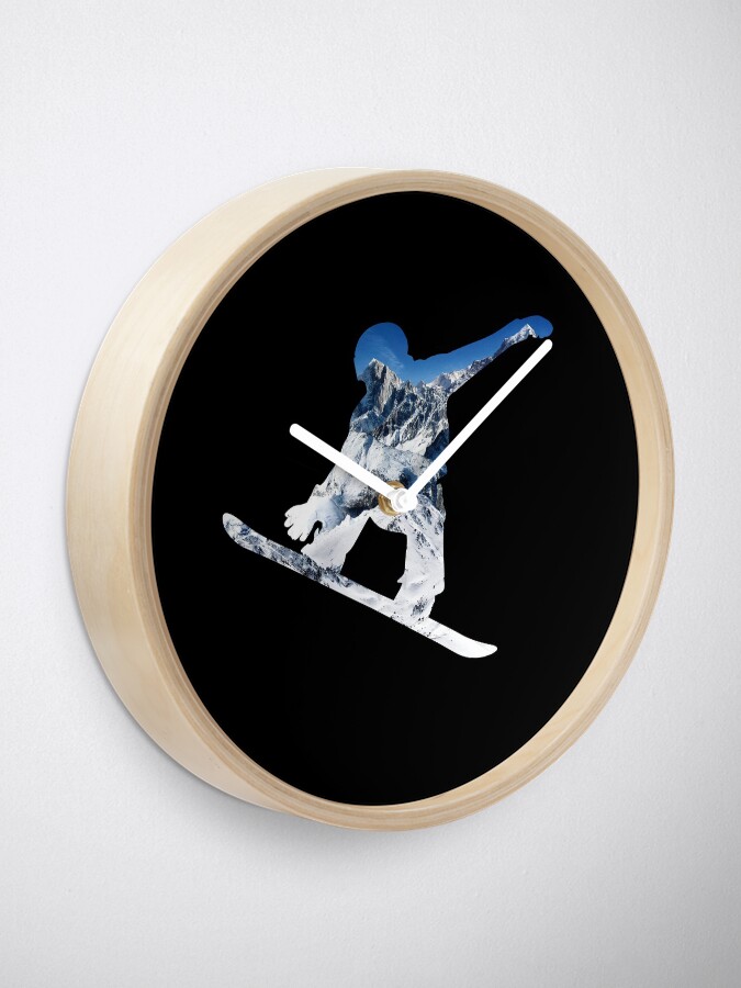 Alternate view of Snowboard Clock