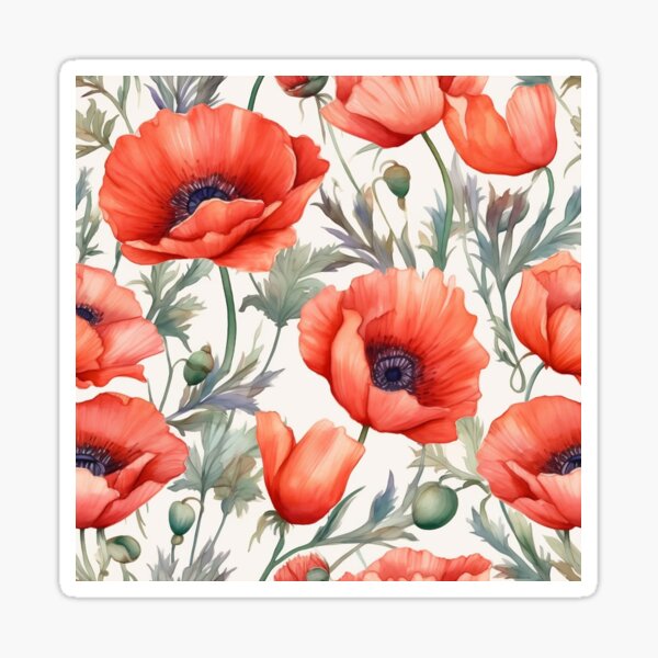 Item preview, Red Poppies designed and sold by Niwl.