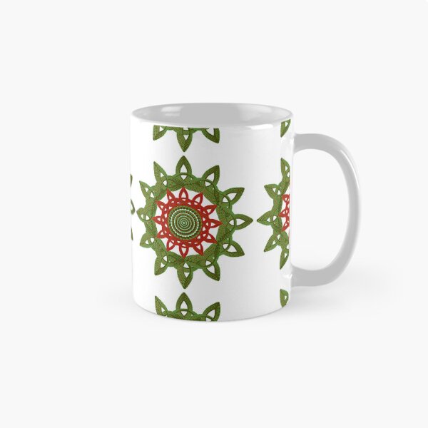 Item preview, Triquetra circle flower Red and Green designed and sold by Picture-Dot-Art.
