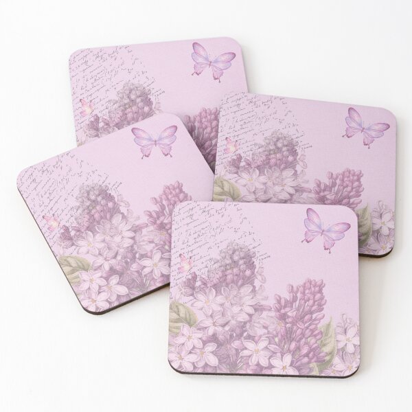 Item preview, Purple Butterfly Watercolor Lilac Flowers designed and sold by Bright76.