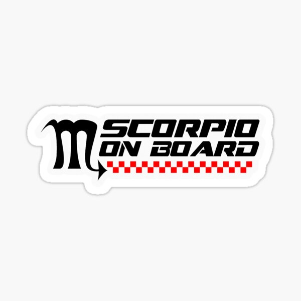 Scorpio on Board! Sticker