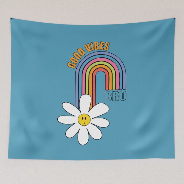 Item preview, Good Vibes in blue and orange - Rainbow Surprise designed and sold by TZombieshop.